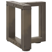 Kavos staliuko kojelės, 2 vnt., juodos, 30x25x(30 - 31) cm, plienas - Namų Idėja