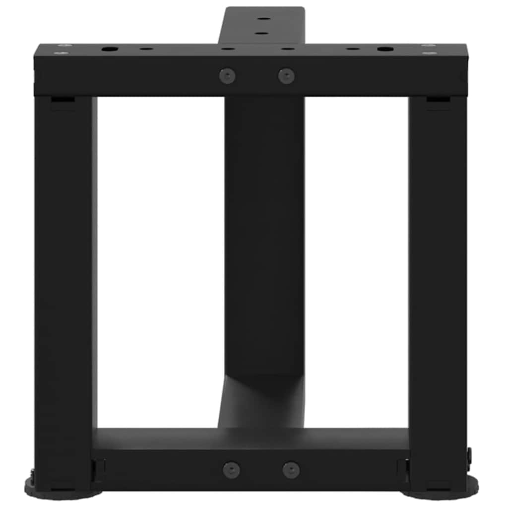 Kavos staliuko kojelės, 2 vnt., juodos, 30x25x(30 - 31) cm, plienas - Namų Idėja