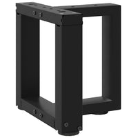 Kavos staliuko kojelės, 2 vnt., juodos, 30x25x(30 - 31) cm, plienas - Namų Idėja