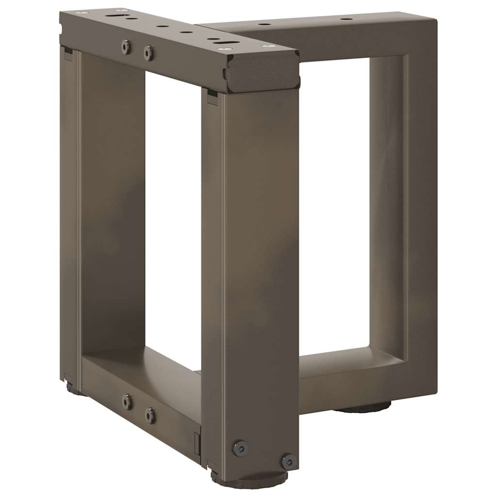 Kavos staliuko kojelės, 2 vnt., juodos, 30x25x(30 - 31) cm, plienas - Namų Idėja