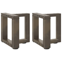 Kavos staliuko kojelės, 2 vnt., juodos, 30x25x(30 - 31) cm, plienas - Namų Idėja