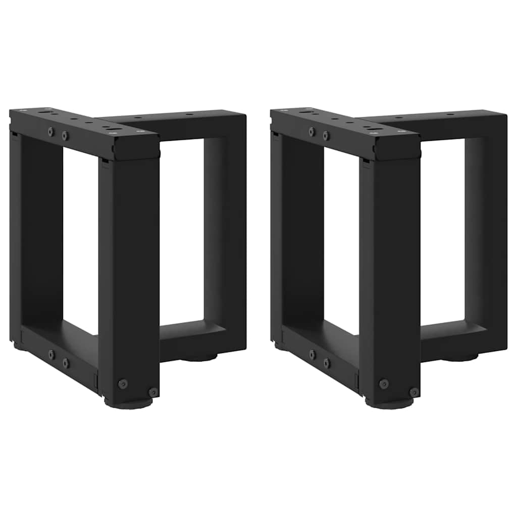 Kavos staliuko kojelės, 2 vnt., juodos, 30x25x(30 - 31) cm, plienas - Namų Idėja