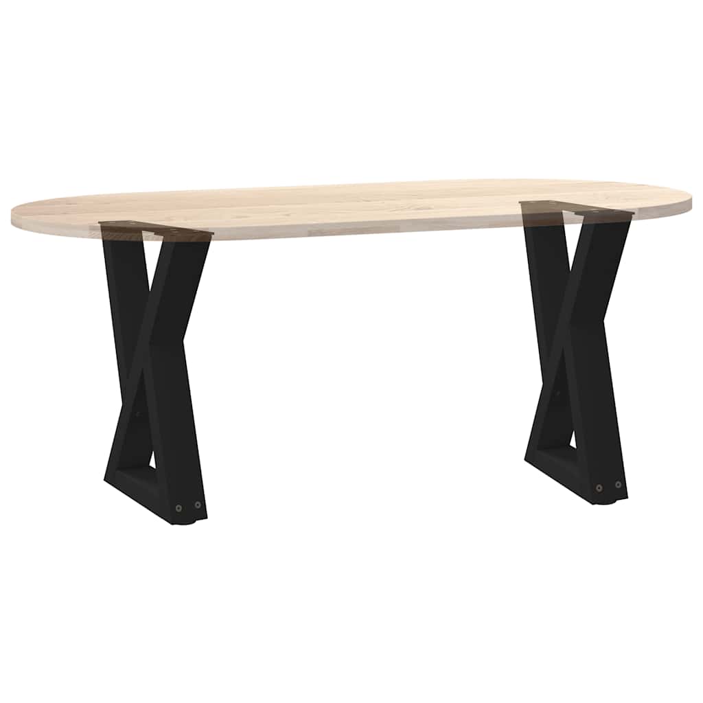 Kavos staliuko kojelės, 2 vnt., juodos, 38x(42 - 43,3) cm, plienas - Namų Idėja