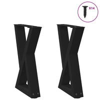 Kavos staliuko kojelės, 2 vnt., juodos, 38x(42 - 43,3) cm, plienas - Namų Idėja