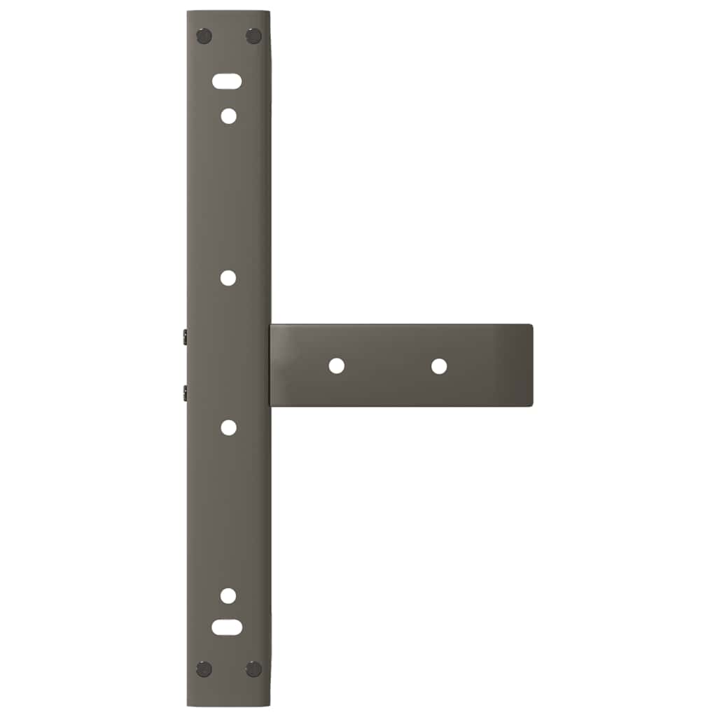 Kavos staliuko kojelės, 2 vnt., juodos, 40x25x(30 - 31) cm, plienas, T formos - Namų Idėja