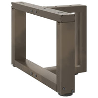 Kavos staliuko kojelės, 2 vnt., juodos, 40x25x(30 - 31) cm, plienas, T formos - Namų Idėja