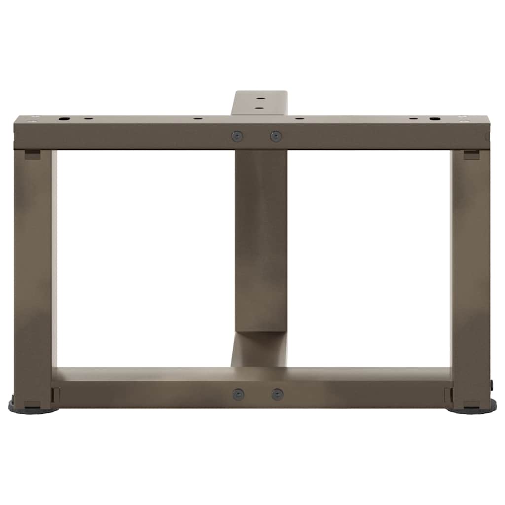 Kavos staliuko kojelės, 2 vnt., juodos, 40x25x(30 - 31) cm, plienas, T formos - Namų Idėja