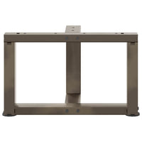Kavos staliuko kojelės, 2 vnt., juodos, 40x25x(30 - 31) cm, plienas, T formos - Namų Idėja