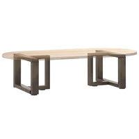 Kavos staliuko kojelės, 2 vnt., juodos, 40x25x(30 - 31) cm, plienas, T formos - Namų Idėja