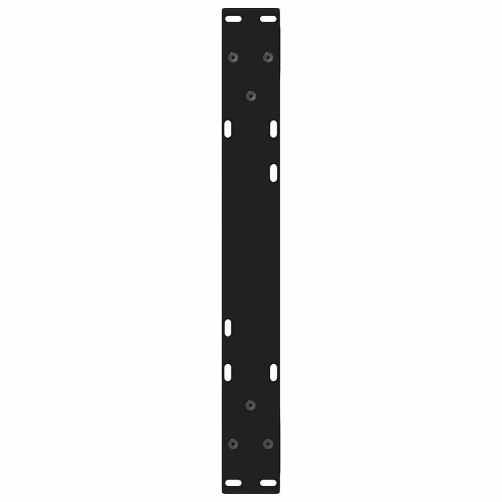 Kavos staliuko kojelės, 2 vnt., juodos, 50x(30 - 31,3) cm, plienas - Namų Idėja