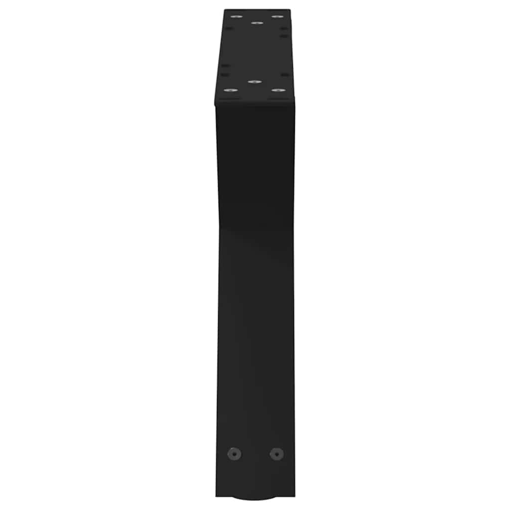Kavos staliuko kojelės, 2 vnt., juodos, 50x(30 - 31,3) cm, plienas - Namų Idėja