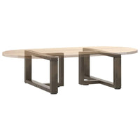 Kavos staliuko kojelės, 2 vnt., juodos, 60x25x(30 - 31) cm, plienas - Namų Idėja