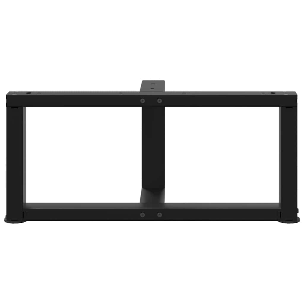 Kavos staliuko kojelės, 2 vnt., juodos, 60x25x(30 - 31) cm, plienas - Namų Idėja