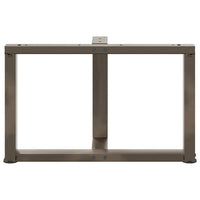 Kavos staliuko kojelės, 2 vnt., juodos, 60x25x(42 - 43) cm, plienas - Namų Idėja