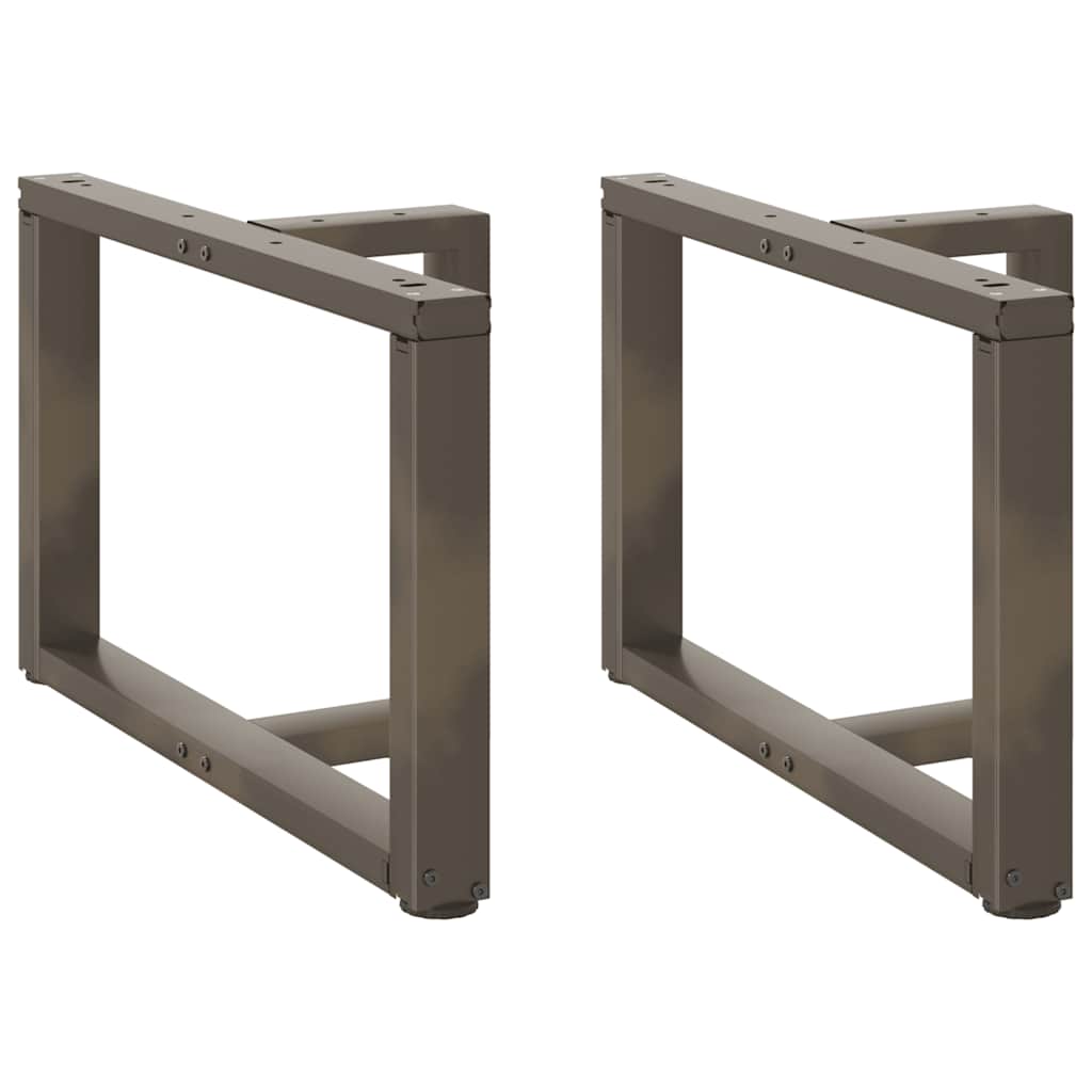 Kavos staliuko kojelės, 2 vnt., juodos, 60x25x(42 - 43) cm, plienas - Namų Idėja