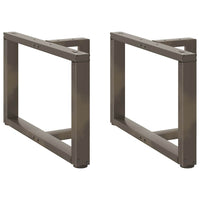 Kavos staliuko kojelės, 2 vnt., juodos, 60x25x(42 - 43) cm, plienas - Namų Idėja