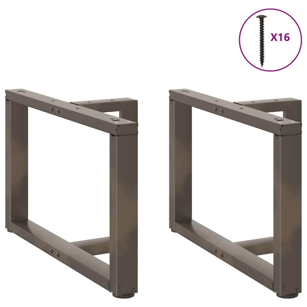 Kavos staliuko kojelės, 2 vnt., juodos, 60x25x(42 - 43) cm, plienas - Namų Idėja