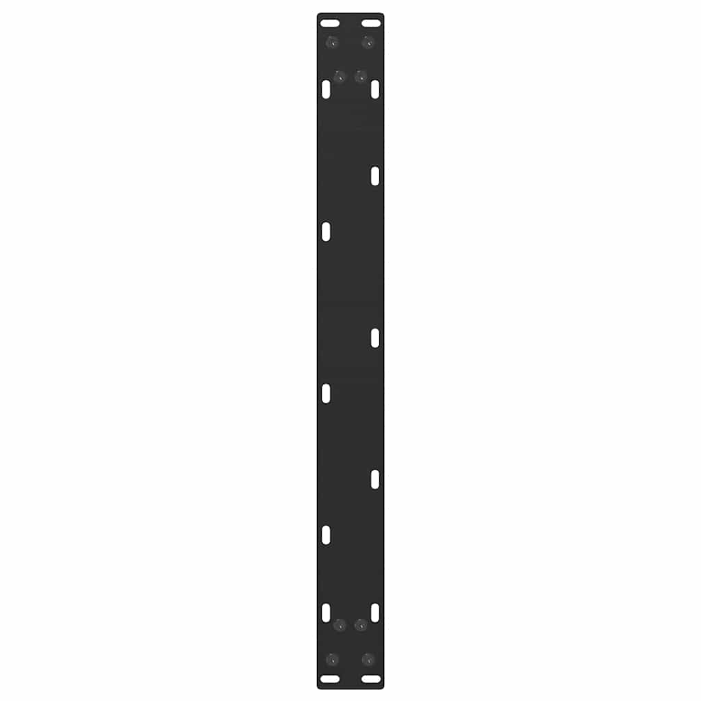 Kavos staliuko kojelės, 2 vnt., juodos, 60x(30 - 31) cm, plienas, U formos - Namų Idėja