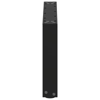 Kavos staliuko kojelės, 2 vnt., juodos, 60x(30 - 31) cm, plienas, U formos - Namų Idėja