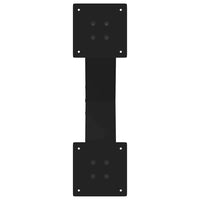 Kavos staliuko kojelės, 2 vnt., juodos, 60x(30 - 31) cm, plienas, X formos - Namų Idėja