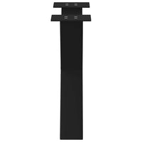 Kavos staliuko kojelės, 2 vnt., juodos, 60x(42 - 43) cm, plienas, X formos - Namų Idėja
