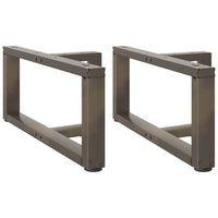 Kavos staliuko kojelės, 2 vnt., juodos, 70x25x(30 - 31) cm, plienas - Namų Idėja