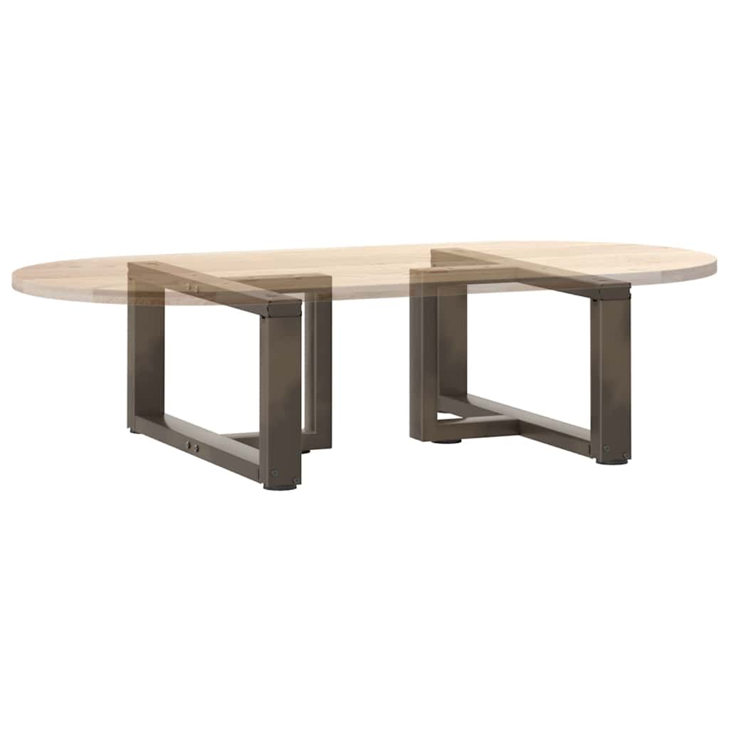 Kavos staliuko kojelės, 2 vnt., juodos, 70x25x(30 - 31) cm, plienas - Namų Idėja