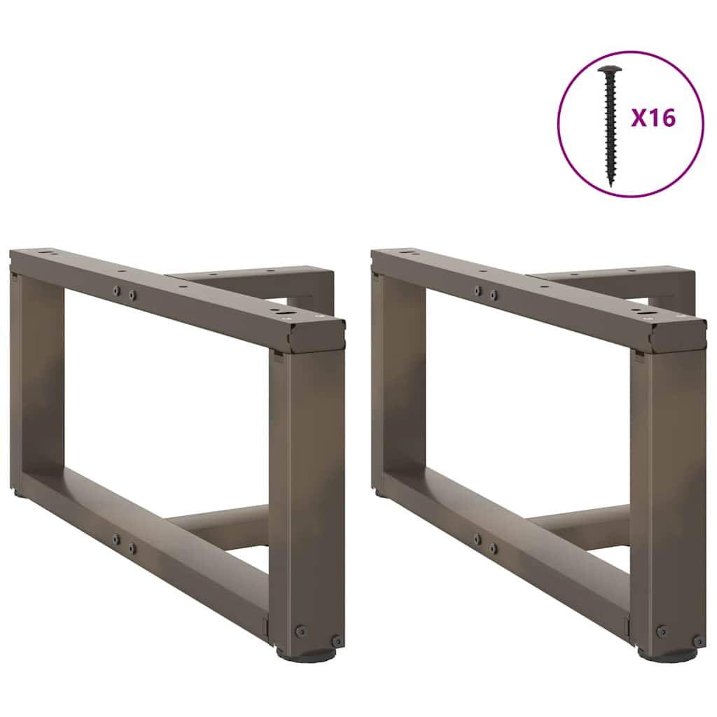 Kavos staliuko kojelės, 2 vnt., juodos, 70x25x(30 - 31) cm, plienas - Namų Idėja