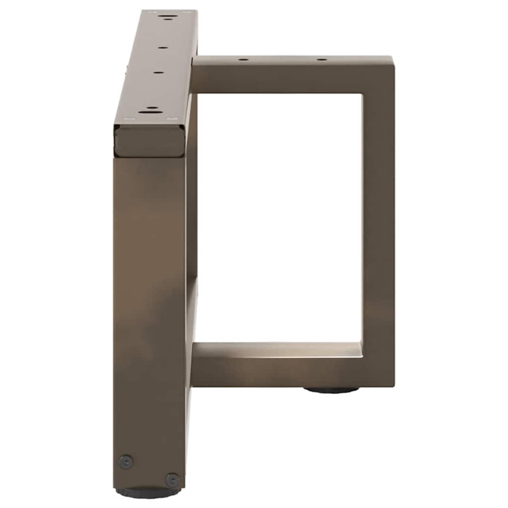 Kavos staliuko kojelės, 2 vnt., juodos, 70x25x(30 - 31) cm, plienas - Namų Idėja