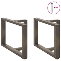 Kavos staliuko kojelės, 2 vnt., juodos, 70x25x(42 - 43) cm, plienas - Namų Idėja