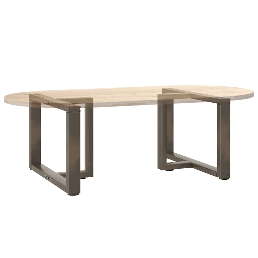 Kavos staliuko kojelės, 2 vnt., juodos, 70x25x(42 - 43) cm, plienas - Namų Idėja