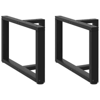 Kavos staliuko kojelės, 2 vnt., juodos, 70x25x(42 - 43) cm, plienas - Namų Idėja
