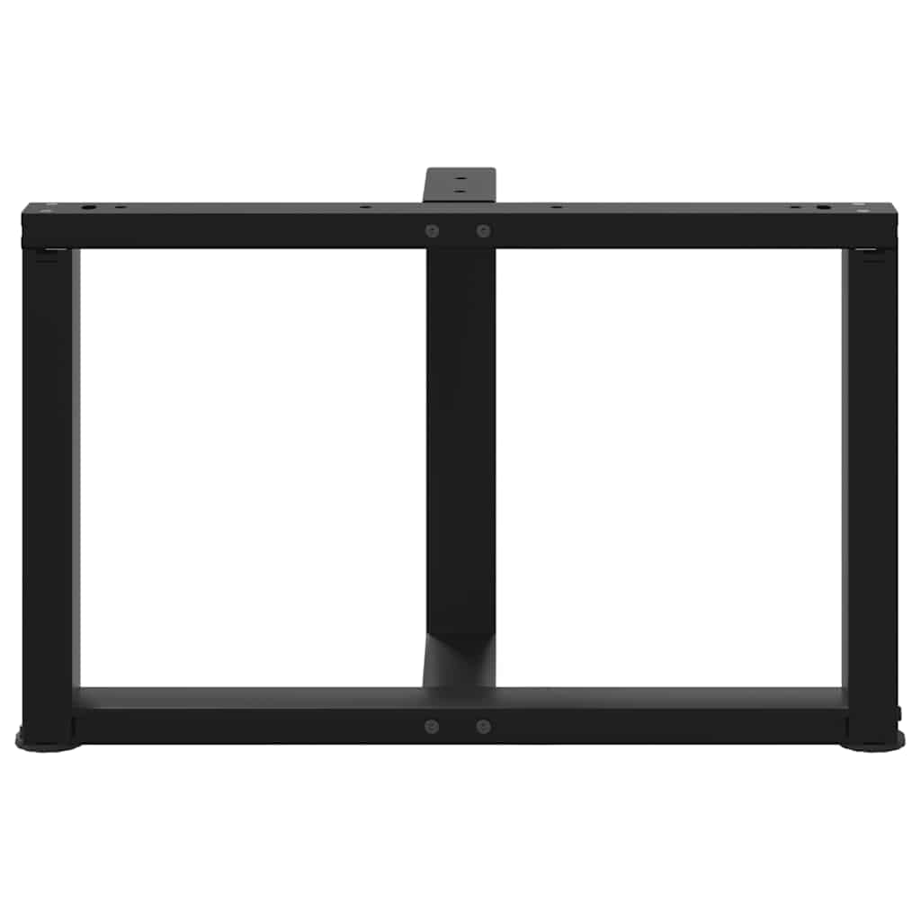 Kavos staliuko kojelės, 2 vnt., juodos, 70x25x(42 - 43) cm, plienas - Namų Idėja