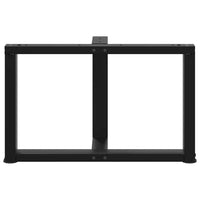 Kavos staliuko kojelės, 2 vnt., juodos, 70x25x(42 - 43) cm, plienas - Namų Idėja