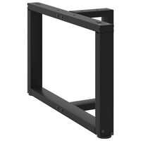 Kavos staliuko kojelės, 2 vnt., juodos, 70x25x(42 - 43) cm, plienas - Namų Idėja