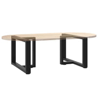 Kavos staliuko kojelės, 2 vnt., juodos, 70x25x(42 - 43) cm, plienas - Namų Idėja