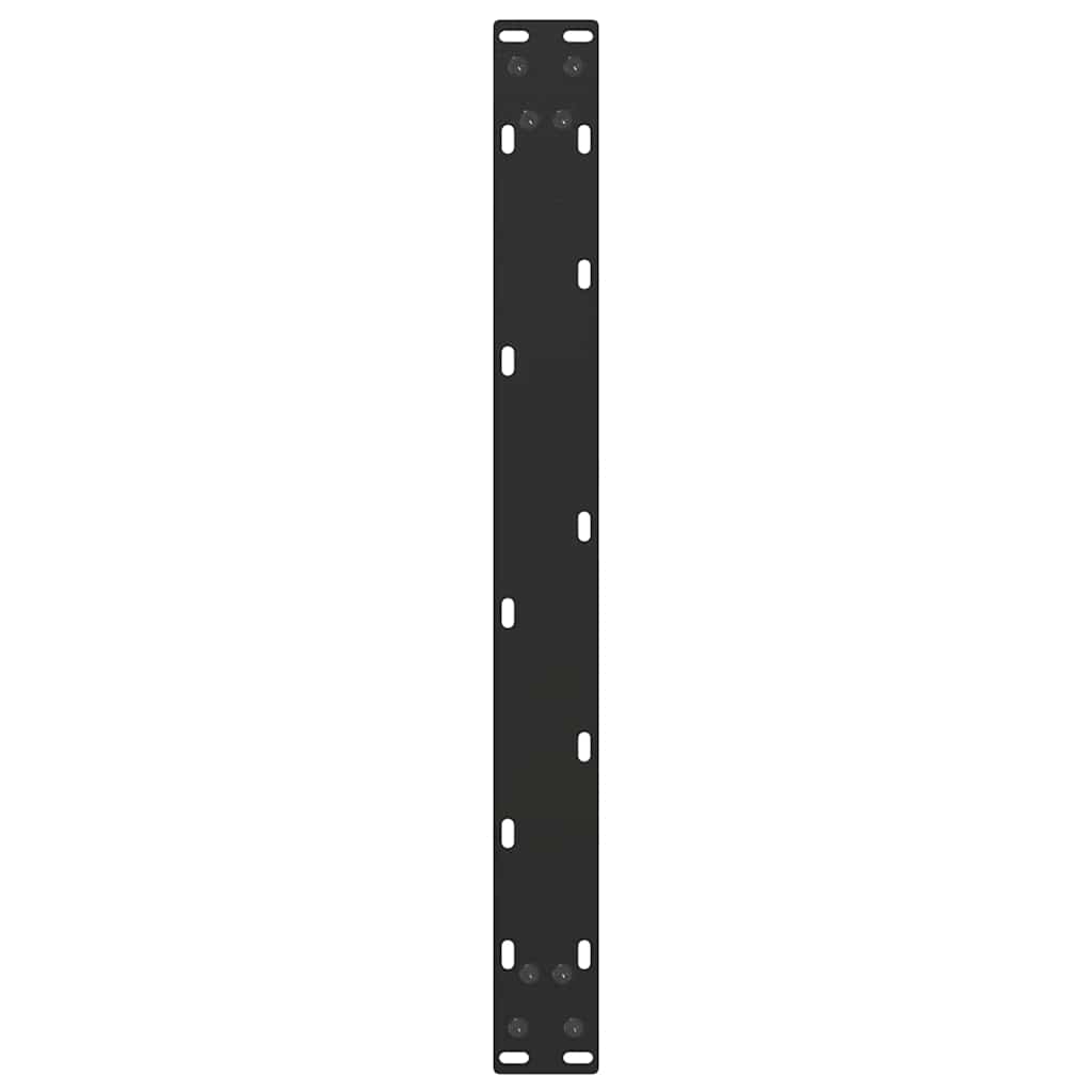Kavos staliuko kojelės, 2 vnt., juodos, 70x(30 - 31) cm, plienas, U formos - Namų Idėja