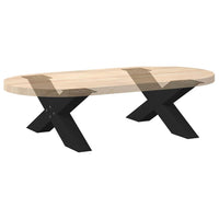 Kavos staliuko kojelės, 2 vnt., juodos, 70x(30 - 31) cm, plienas, X formos - Namų Idėja
