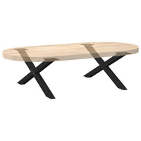 Kavos staliuko kojelės, 2 vnt., juodos, 70x(30 - 31) cm, plienas, X formos - Namų Idėja