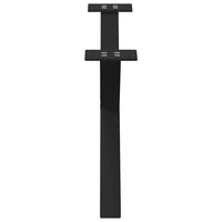Kavos staliuko kojelės, 2 vnt., juodos, 70x(30 - 31) cm, plienas, X formos - Namų Idėja