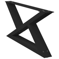 Kavos staliuko kojelės, 2 vnt., juodos, 70x(30 - 31,3) cm, plienas - Namų Idėja