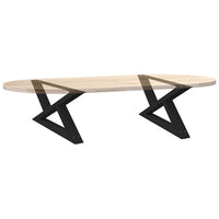 Kavos staliuko kojelės, 2 vnt., juodos, 70x(30 - 31,3) cm, plienas - Namų Idėja
