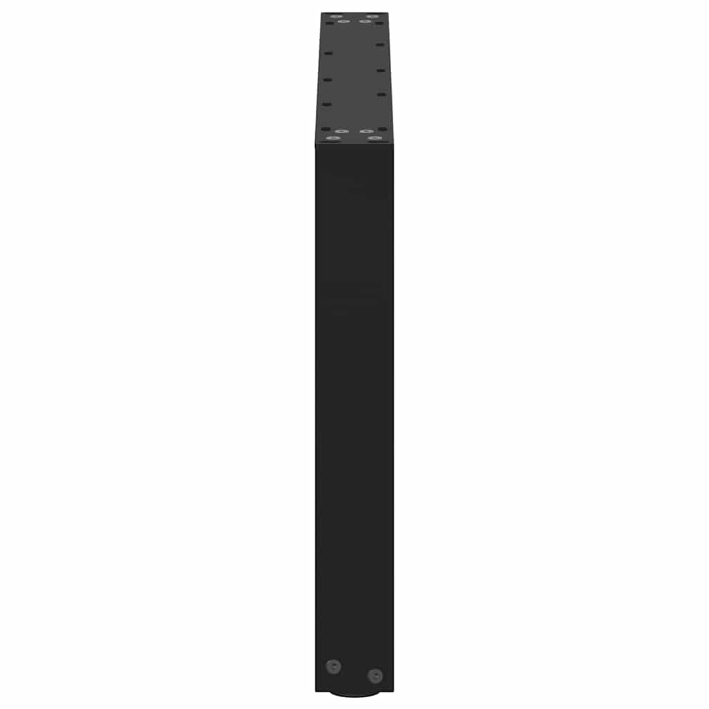 Kavos staliuko kojelės, 2 vnt., juodos, 70x(42 - 43) cm, plienas, U formos - Namų Idėja