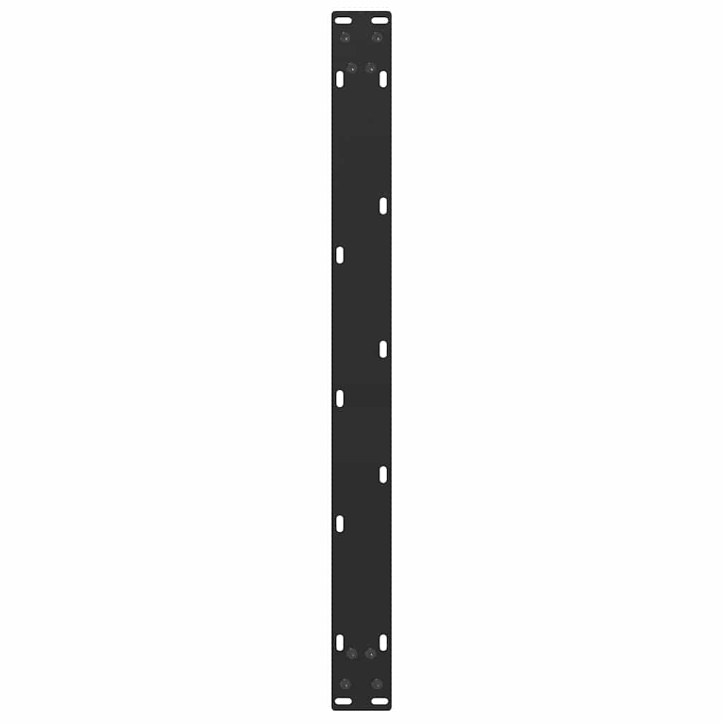 Kavos staliuko kojelės, 2 vnt., juodos, 70x(42 - 43) cm, plienas, U formos - Namų Idėja