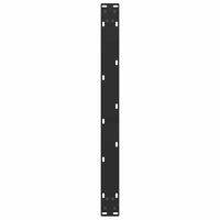 Kavos staliuko kojelės, 2 vnt., juodos, 70x(42 - 43) cm, plienas, U formos - Namų Idėja