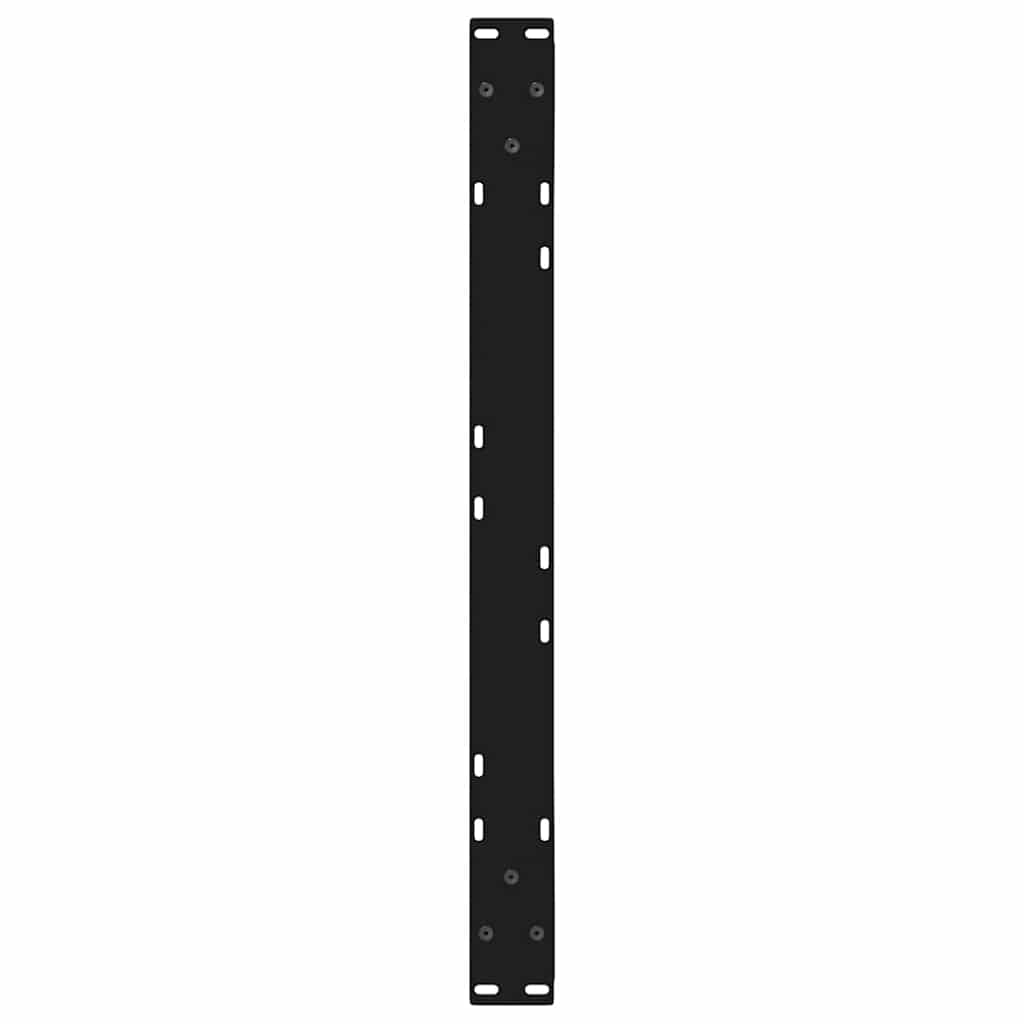 Kavos staliuko kojelės, 2 vnt., juodos, 70x(42 - 43,3) cm, plienas - Namų Idėja