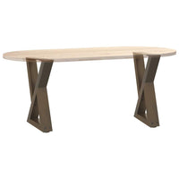 Kavos staliuko kojelės, 2 vnt., natūralus plienas, 28x(42 - 43,3) cm, plienas - Namų Idėja