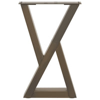 Kavos staliuko kojelės, 2 vnt., natūralus plienas, 28x(42 - 43,3) cm, plienas - Namų Idėja
