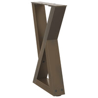 Kavos staliuko kojelės, 2 vnt., natūralus plienas, 28x(42 - 43,3) cm, plienas - Namų Idėja