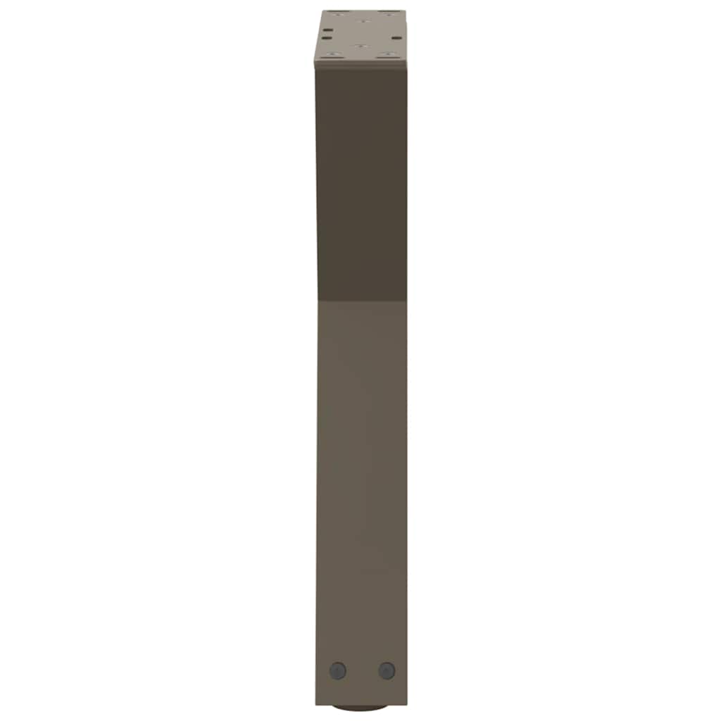 Kavos staliuko kojelės, 2 vnt., natūralus plienas, 38x(42 - 43,3) cm, plienas - Namų Idėja